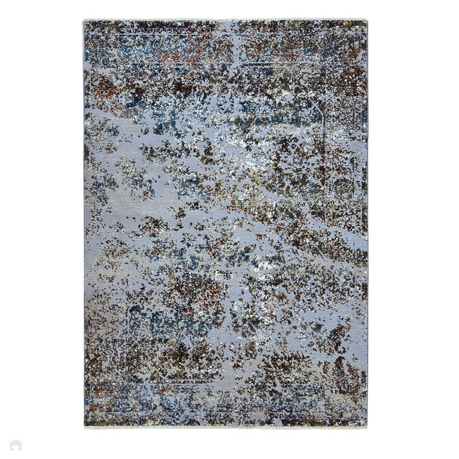 Arabesque Grey/Blue/Natural/Rust/Multicolour Rug-Origins-Rug Love - The Most Loved Rug Store
