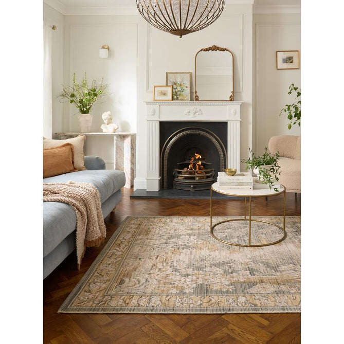 Arcadia 190X Grey/Gold Rug