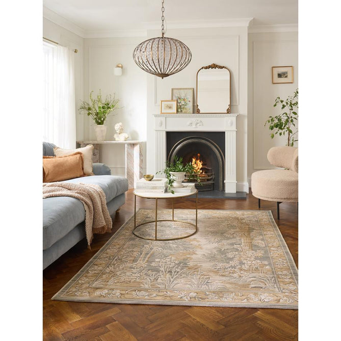Arcadia 190X Grey/Gold Rug