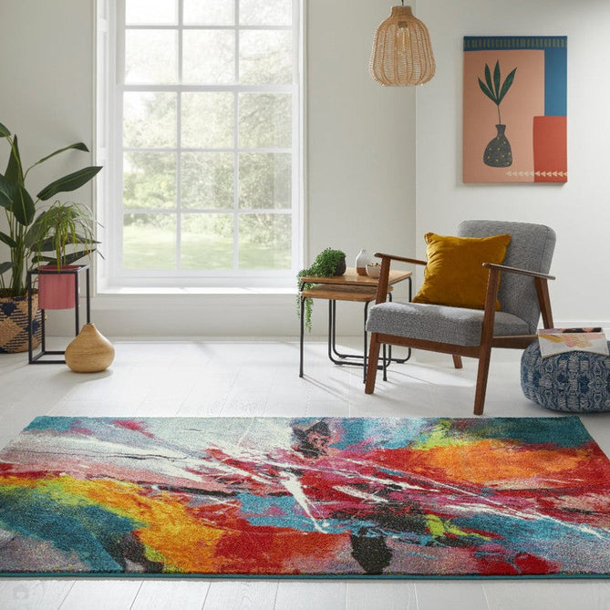 Art ART105 Modern Abstract Soft Easy Care Durable Polypropylene Multicolour Rug-Concept Looms-Rug Love - The Most Loved Rug Store