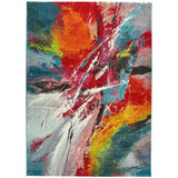 Art ART105 Modern Abstract Soft Easy Care Polypropylene Multicolour Rug