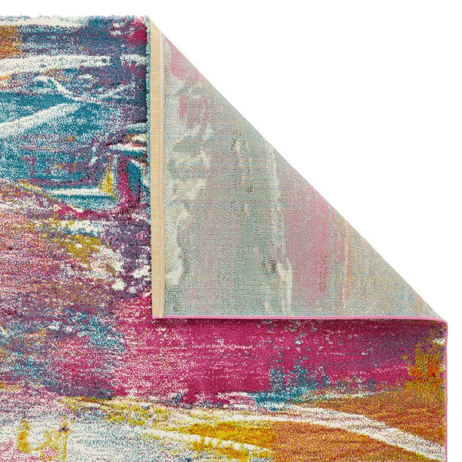 Art ART107 Modern Abstract Soft Easy Care Durable Polypropylene Light Multicolour Runner-Concept Looms-Rug Love - The Most Loved Rug Store