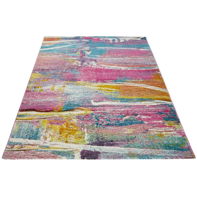Art ART107 Modern Abstract Soft Easy Care Durable Polypropylene Light Multicolour Runner-Concept Looms-Rug Love - The Most Loved Rug Store