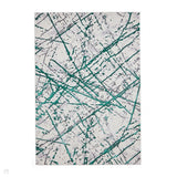 Artemis B8403A Modern Abstract Marble Metallic Shimmer Textured High-Density Soft-Touch Green/Silver/Cream Rug