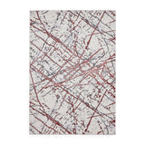 Artemis B8403A Modern Abstract Marble Metallic Shimmer Textured High-Density Soft-Touch Pink/Silver/Cream Rug