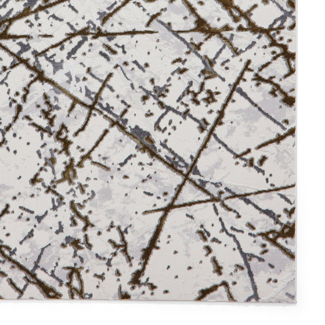 Artemis B8403A Modern Abstract Marble Metallic Shimmer Textured High-Density Soft-Touch Silver/Gold/Cream Rug-Think Rugs-Rug Love - The Most Loved Rug Store