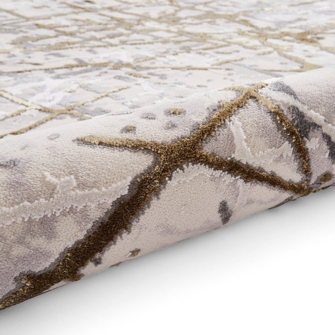 Artemis B8403A Modern Abstract Marble Metallic Shimmer Textured High-Density Soft-Touch Silver/Gold/Cream Rug-Think Rugs-Rug Love - The Most Loved Rug Store