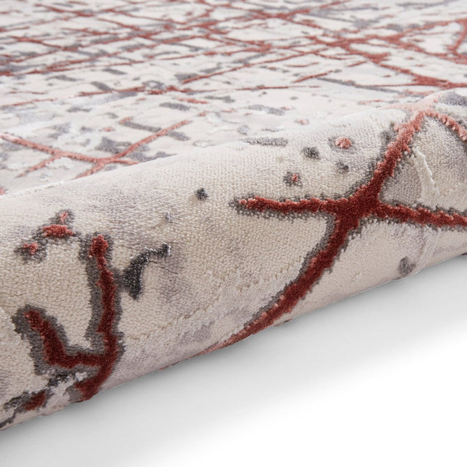 Artemis B8403A Modern Abstract Marble Metallic Shimmer Textured High-Density Soft-Touch Silver/Pink/Cream Rug-Think Rugs-Rug Love - The Most Loved Rug Store