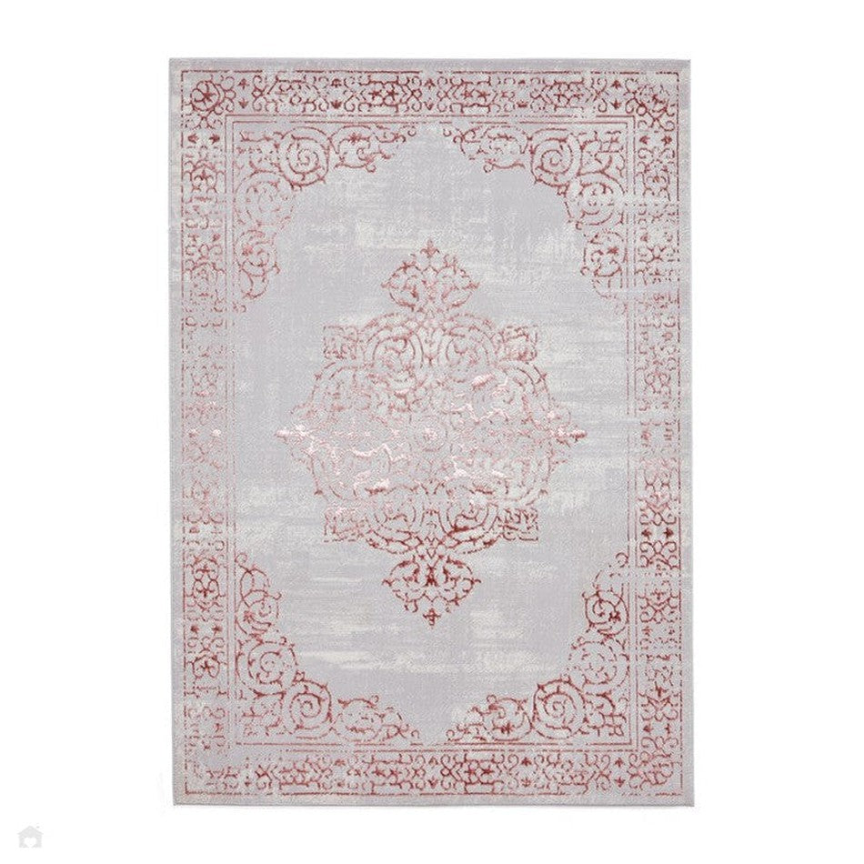 On Sale Artemis B9076A Traditional Medallion Border Distressed Metallic ...