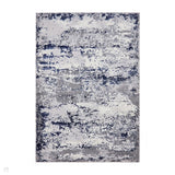 Artemis B9289A Modern Abstract Marbled Metallic Shimmer Textured High-Density Soft-Touch Blue/Grey/Cream Rug