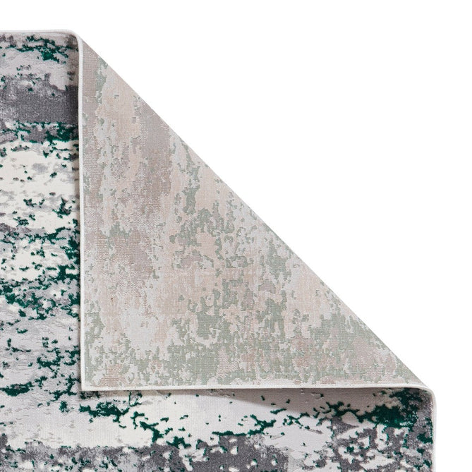 Artemis B9289A Modern Abstract Marbled Metallic Shimmer Textured High-Density Soft-Touch Grey/Green/Cream Rug-Think Rugs-Rug Love - The Most Loved Rug Store