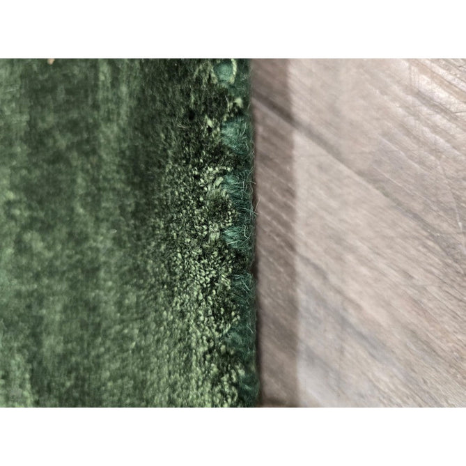 Ascot Modern Plain Hand-Woven Wool Centred Loop Pile Metallic Shimmer Wide Viscose Border Deep Forest Green/Emerald Green Rug-Asiatic Carpets-Rug Love - The Most Loved Rug Store