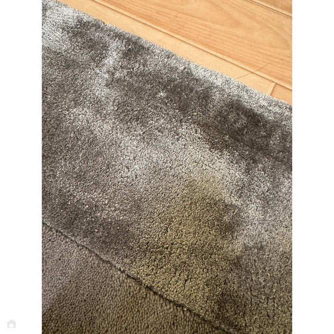 Ascot Modern Plain Hand-Woven Wool Centred Loop Pile Metallic Shimmer Wide Viscose Border Pale Silver Grey/Platinum Grey Rug-Asiatic Carpets-Rug Love - The Most Loved Rug Store