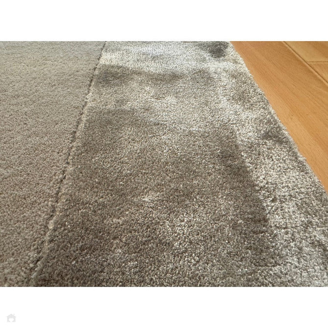 Ascot Modern Plain Hand-Woven Wool Centred Loop Pile Metallic Shimmer Wide Viscose Border Pale Silver Grey/Platinum Grey Rug-Asiatic Carpets-Rug Love - The Most Loved Rug Store