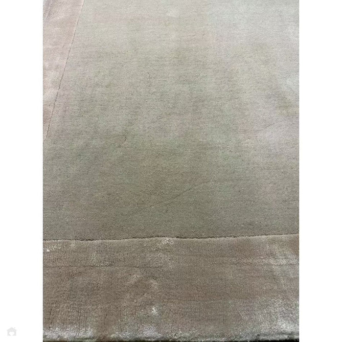 Ascot Modern Plain Hand-Woven Wool Centred Loop Pile Metallic Shimmer Wide Viscose Border Putty Beige/Champagne Rug-Asiatic Carpets-Rug Love - The Most Loved Rug Store
