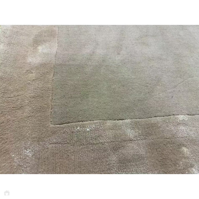 Ascot Modern Plain Hand-Woven Wool Centred Loop Pile Metallic Shimmer Wide Viscose Border Putty Beige/Champagne Rug-Asiatic Carpets-Rug Love - The Most Loved Rug Store