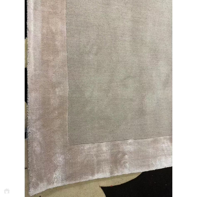 Ascot Modern Plain Hand-Woven Wool Centred Loop Pile Metallic Shimmer Wide Viscose Border Putty Beige/Champagne Rug-Asiatic Carpets-Rug Love - The Most Loved Rug Store