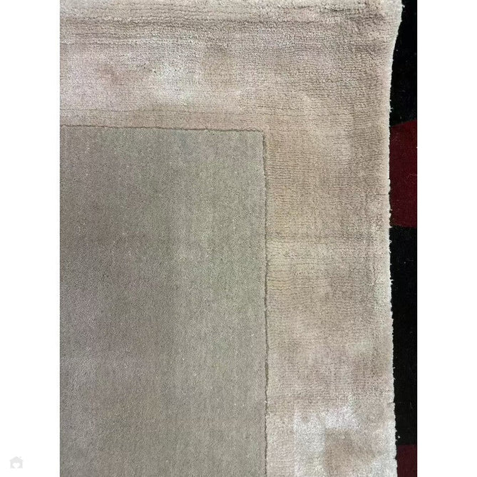 Ascot Modern Plain Hand-Woven Wool Centred Loop Pile Metallic Shimmer Wide Viscose Border Putty Beige/Champagne Rug-Asiatic Carpets-Rug Love - The Most Loved Rug Store