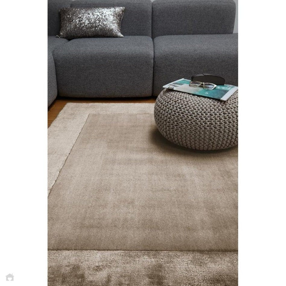 On Sale Ascot Modern Plain Hand-Woven Wool Centred Loop Pile Metallic ...