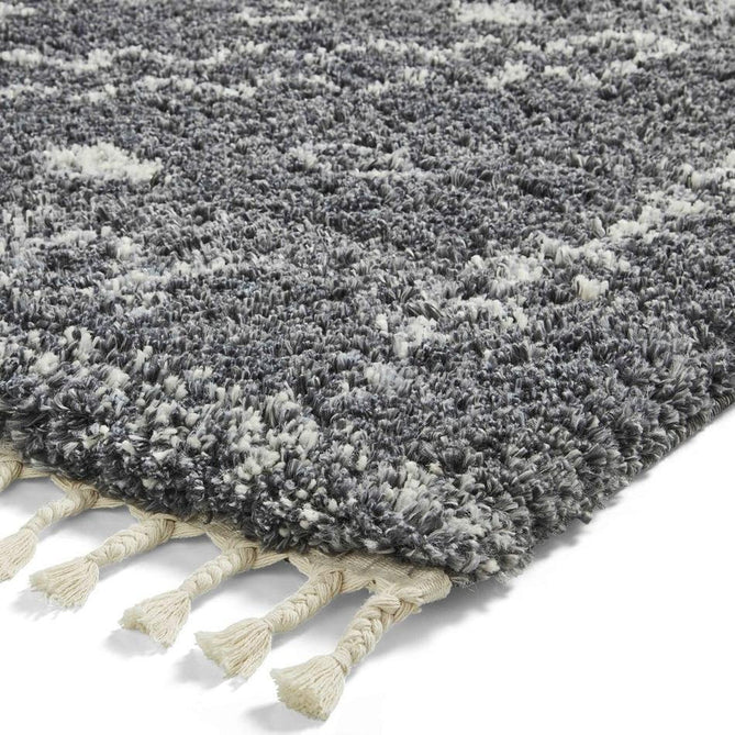 Aspen 1537 Modern Moroccan Berber Soft Plush Boho Shaggy Tassel Grey/Ivory Rug-Think Rugs-Rug Love - The Most Loved Rug Store