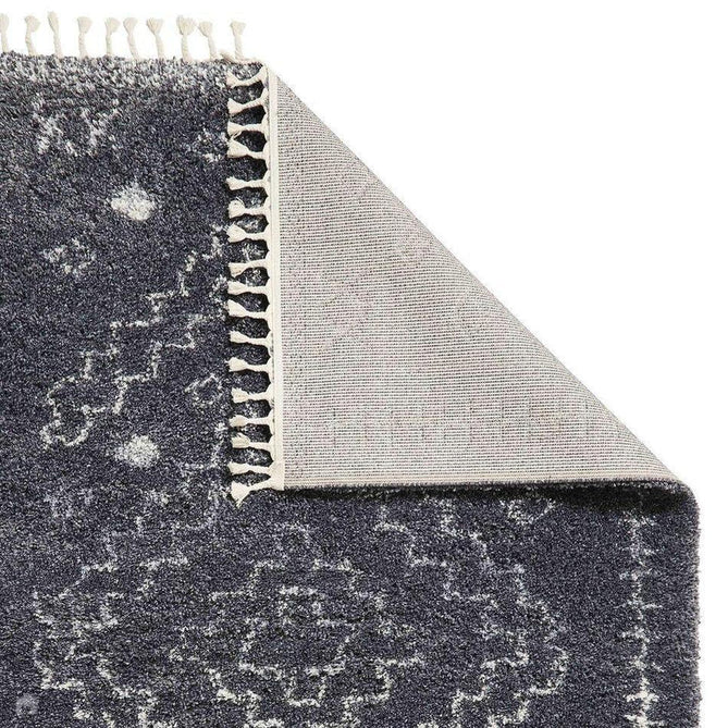 Aspen 1537 Modern Moroccan Berber Soft Plush Boho Shaggy Tassel Grey/Ivory Rug-Think Rugs-Rug Love - The Most Loved Rug Store