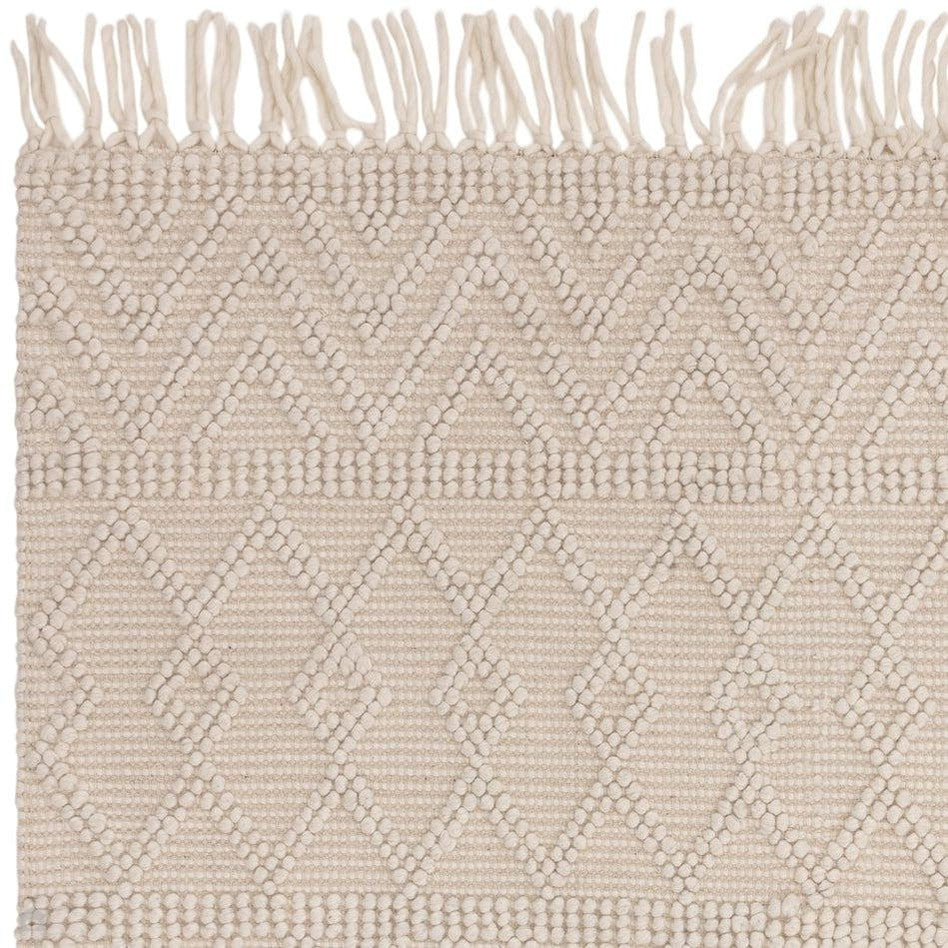 On Sale Asra Modern Boho Geometric Hand-Woven Textured Hi-Low Ribbed ...