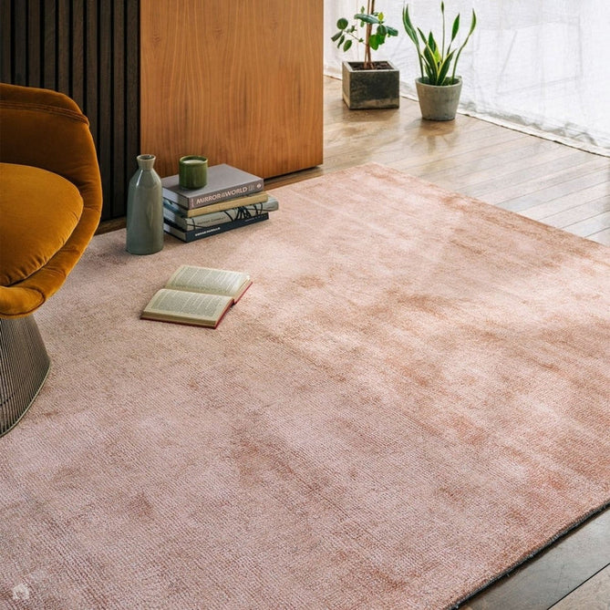 Aston Modern Plain Distressed Shimmer Hand-Woven Textured Loop Pile Viscose Flatweave Copper Rug-Asiatic Carpets-Rug Love - The Most Loved Rug Store