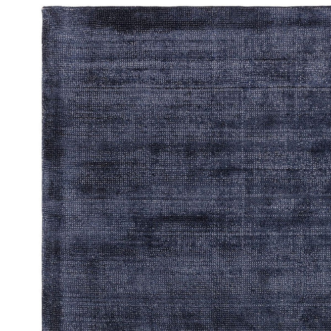 Aston Modern Plain Distressed Shimmer Hand-Woven Textured Loop Pile Viscose Flatweave Navy Rug-Asiatic Carpets-Rug Love - The Most Loved Rug Store