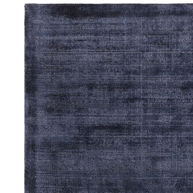 Aston Modern Plain Distressed Shimmer Hand-Woven Textured Loop Pile Viscose Flatweave Navy Rug-Asiatic Carpets-Rug Love - The Most Loved Rug Store
