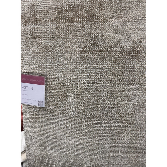 Aston Modern Plain Distressed Shimmer Hand-Woven Textured Loop Pile Viscose Flatweave Sand Beige Rug-Asiatic Carpets-Rug Love - The Most Loved Rug Store
