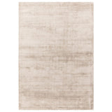 Aston Modern Plain Distressed Shimmer Hand-Woven Textured Loop Pile Viscose Flatweave Sand Beige Rug