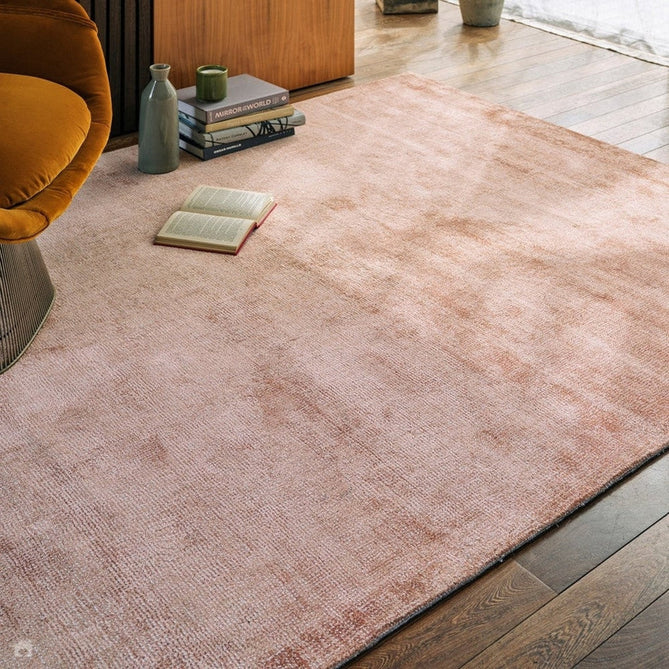 Aston Modern Plain Distressed Shimmer Hand-Woven Textured Viscose Flatweave Copper Rug-Asiatic Carpets-Rug Love - The Most Loved Rug Store