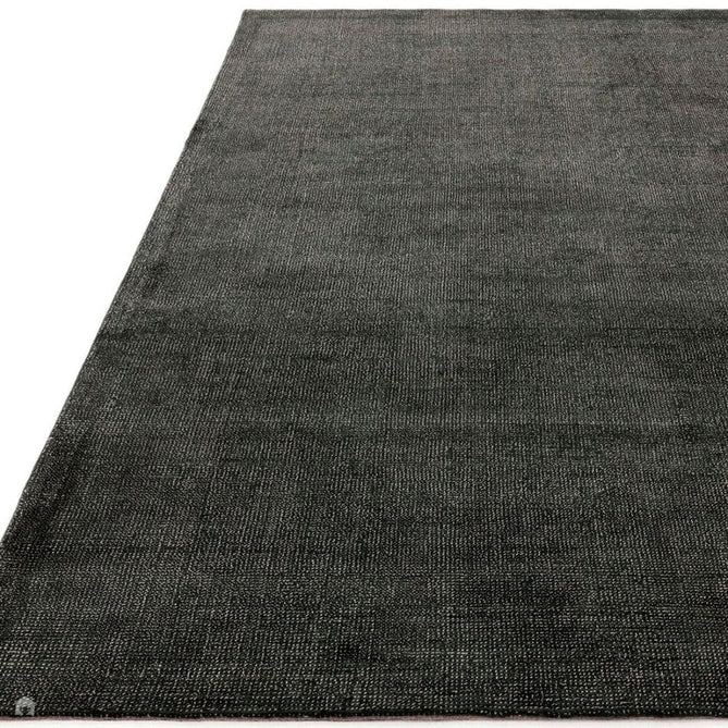 Aston Modern Plain Distressed Shimmer Hand-Woven Textured Viscose Flatweave Green Rug-Asiatic Carpets-Rug Love - The Most Loved Rug Store