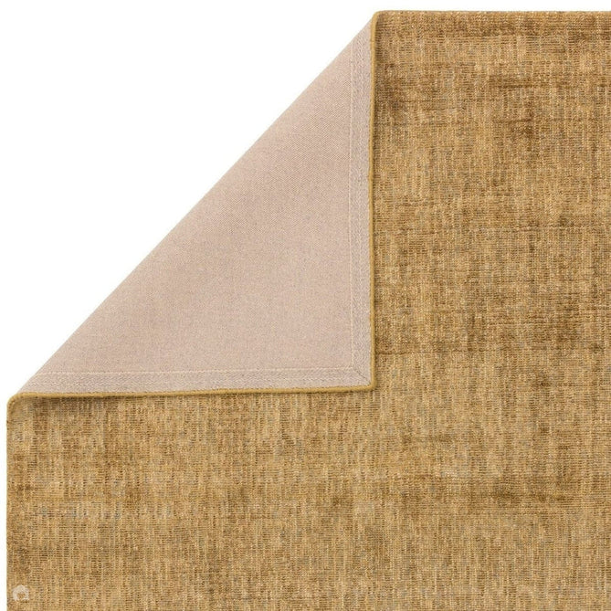 Aston Modern Plain Distressed Shimmer Hand-Woven Textured Viscose Flatweave Ochre Rug-Asiatic Carpets-Rug Love - The Most Loved Rug Store