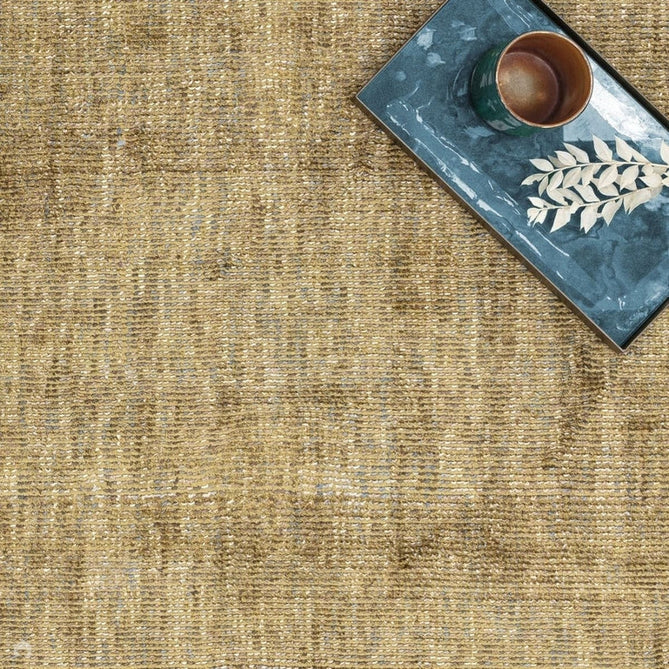 Aston Modern Plain Distressed Shimmer Hand-Woven Textured Viscose Flatweave Ochre Rug-Asiatic Carpets-Rug Love - The Most Loved Rug Store