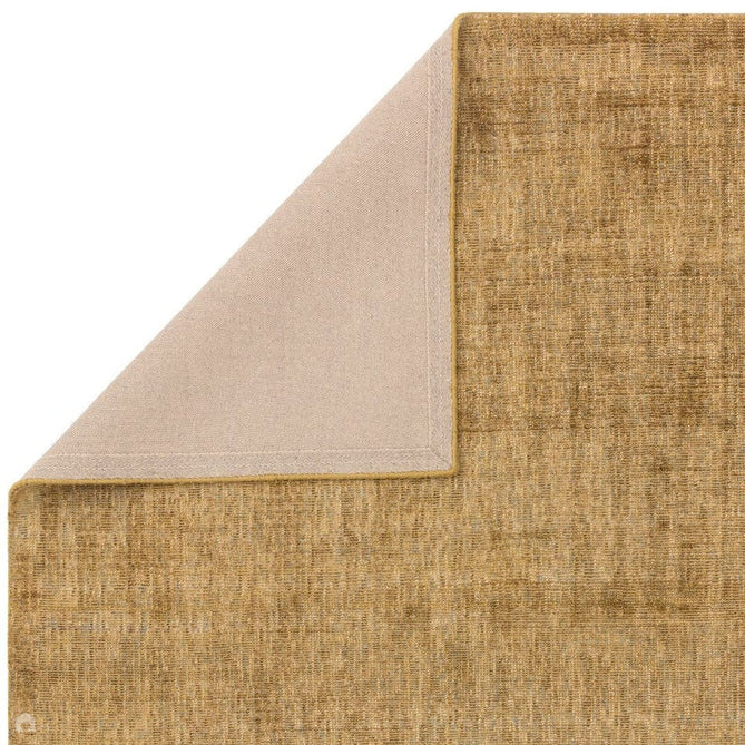 Aston Modern Plain Distressed Shimmer Hand-Woven Textured Viscose Flatweave Ochre Rug-Asiatic Carpets-Rug Love - The Most Loved Rug Store
