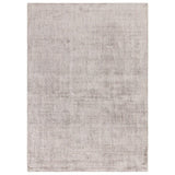 Aston Modern Plain Distressed Shimmer Hand-Woven Textured Viscose Flatweave Silver/Multicolour Rug