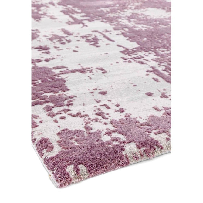 Astral AS05 Modern Abstract Distressed Shimmer Textured Soft-Touch Acrylic Heather/Pink/Light Grey/Cream Rug-Asiatic Carpets-Rug Love - The Most Loved Rug Store