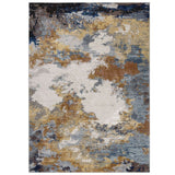 Astro 530 V Modern Abstract Distressed Soft-Touch Woven Textured Polyester Flatweave Multicolour Rug