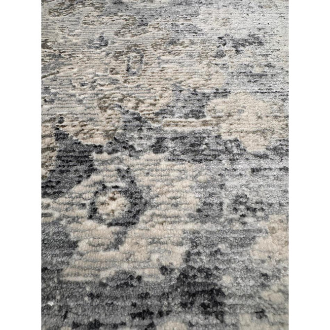 Athena 18739 Traditional Vintage Distressed Shimmer Medallion Border Soft-Touch Low Profile Short Pile Grey/Blue/Ivory/Taupe Rug-Think Rugs-Rug Love - The Most Loved Rug Store