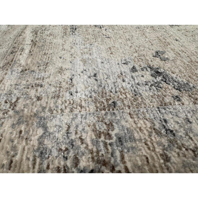 Athena 18739 Traditional Vintage Distressed Shimmer Medallion Border Soft-Touch Low Profile Short Pile Grey/Blue/Ivory/Taupe Rug-Think Rugs-Rug Love - The Most Loved Rug Store
