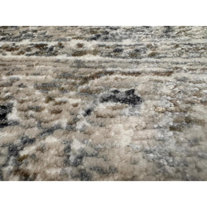 Athena 18739 Traditional Vintage Distressed Shimmer Medallion Border Soft-Touch Low Profile Short Pile Grey/Blue/Ivory/Taupe Rug-Think Rugs-Rug Love - The Most Loved Rug Store