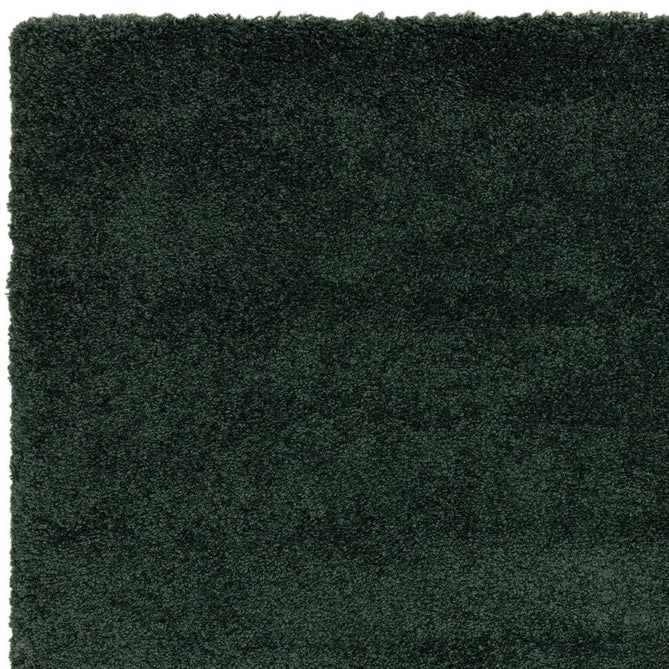 Atlas Plush Plain Soft Polypropylene Shaggy Forest Green Rug-Asiatic Carpets-Rug Love - The Most Loved Rug Store