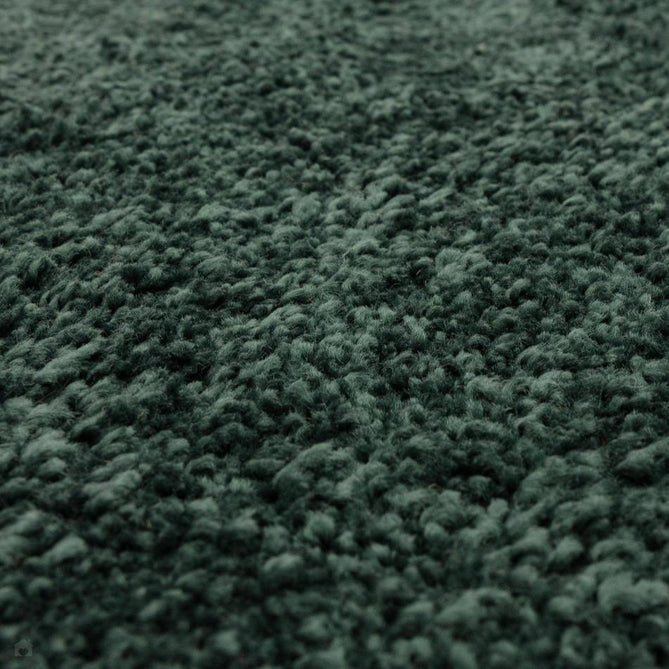 Atlas Plush Plain Soft Polypropylene Shaggy Forest Green Rug-Asiatic Carpets-Rug Love - The Most Loved Rug Store