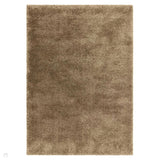 Atlas Plush Plain Soft Polypropylene Shaggy Natural Rug