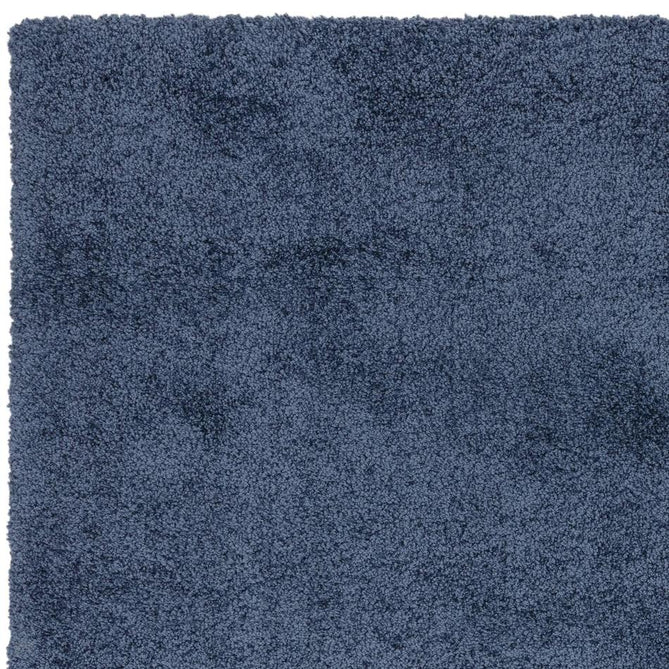 Atlas Plush Plain Soft Polypropylene Shaggy Navy Rug-Asiatic Carpets-Rug Love - The Most Loved Rug Store