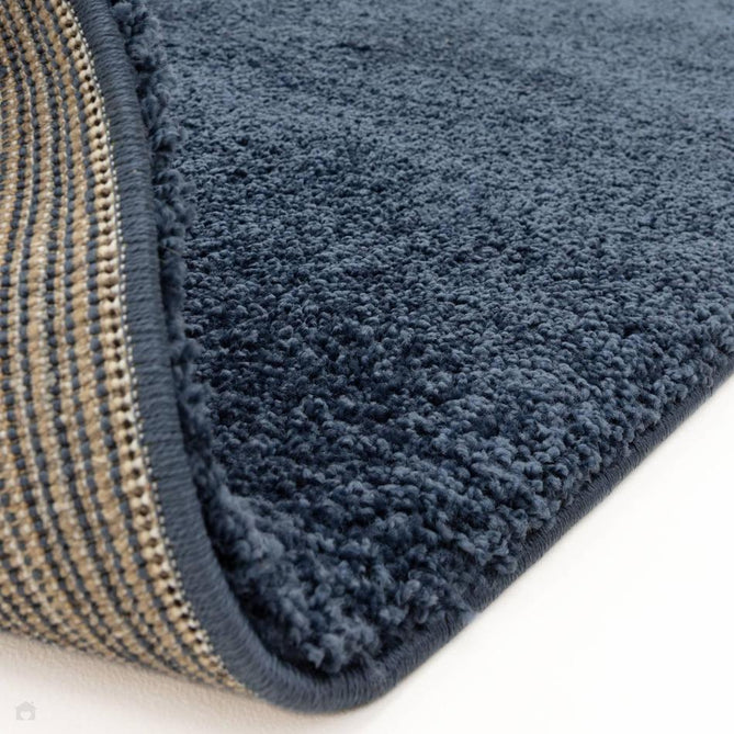 Atlas Plush Plain Soft Polypropylene Shaggy Navy Rug-Asiatic Carpets-Rug Love - The Most Loved Rug Store