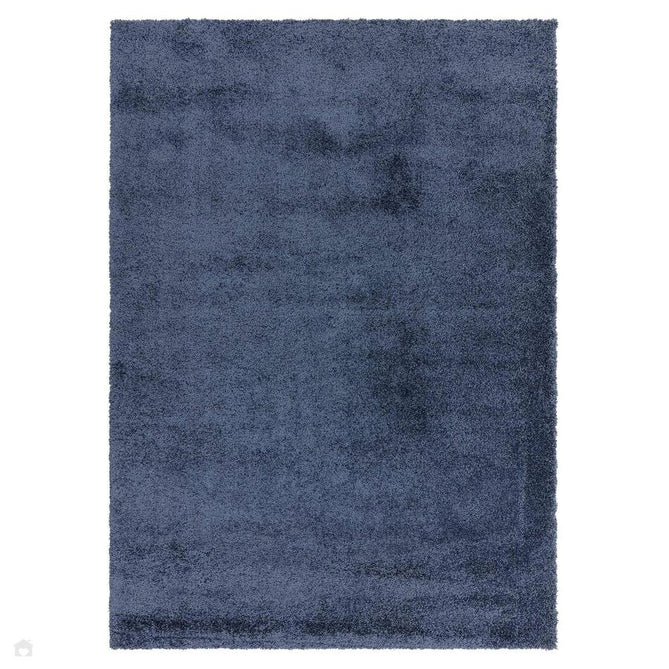 Atlas Plush Plain Soft Polypropylene Shaggy Navy Rug-Asiatic Carpets-Rug Love - The Most Loved Rug Store