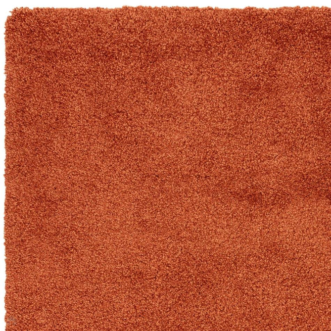 Atlas Plush Plain Soft Polypropylene Shaggy Orange Rug-Asiatic Carpets-Rug Love - The Most Loved Rug Store
