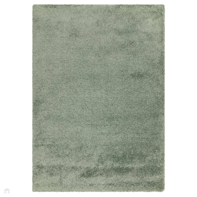 Atlas Plush Plain Soft Polypropylene Shaggy Sage Rug-Asiatic Carpets-Rug Love - The Most Loved Rug Store